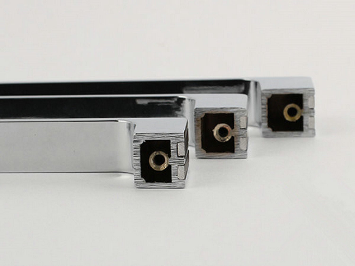 Pull Handles Drawer Handles Chrome Black White Silver Etsy