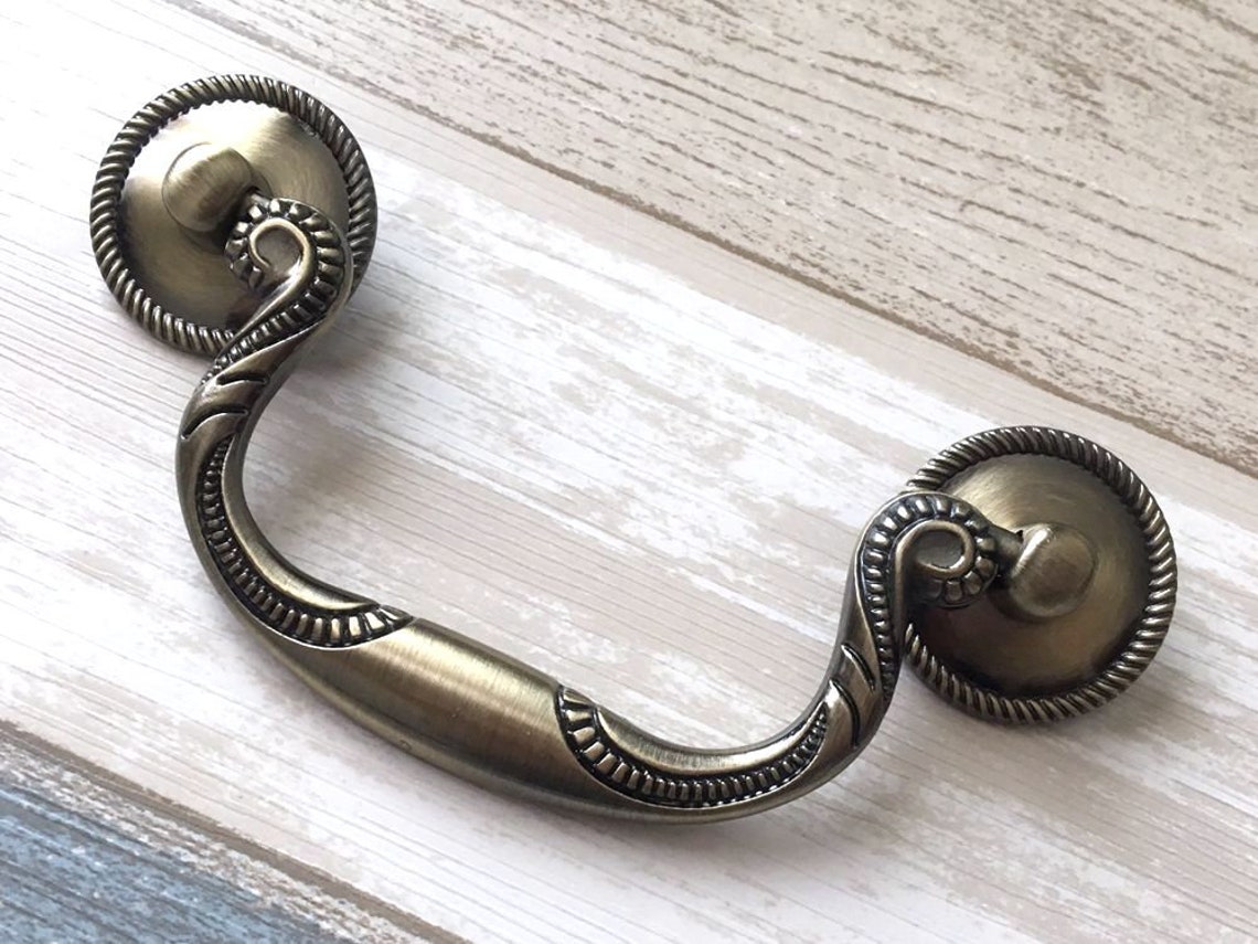 2.5 3.75 5 Bail Drawer Pulls Handle Bronze | Etsy