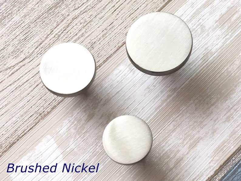 Circle Knob Gold Knobs Matte Black Drawer Pulls Oil Rubbed Etsy