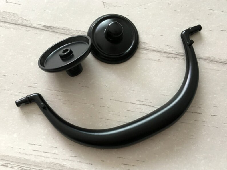 4.25 Vintage Style Bail Drawer Pulls Handle Black Etsy