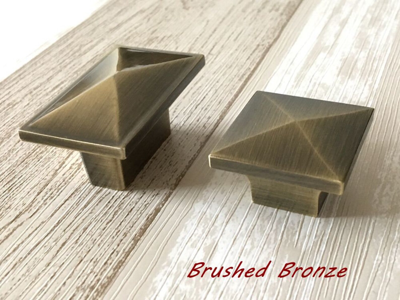 Gold Square Knob Rectangular Drawer Knobs Pull Handles Dresser Etsy