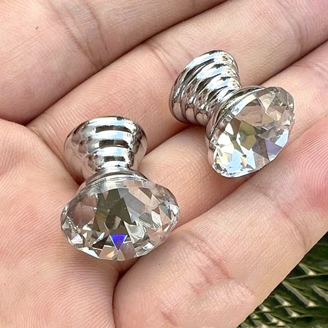 Small Drawer Knob Jewelry Box Knobs Mini Crystal Knobs Drawer Pull