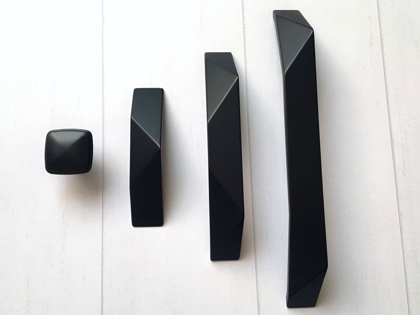 2.5 5 7.5 Matte Black Pulls Handles Etsy