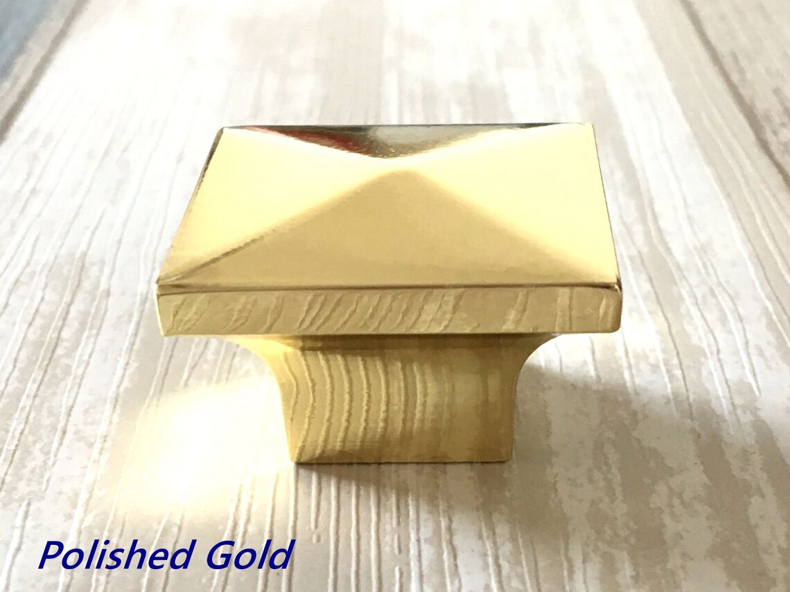 Cuadrado Knob Cajones Perillas Tire manijas Dresser tirador de | Etsy