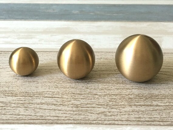 Brass Knobs Brass Drawer Pulls Brass Drawer Knob Brass Cabinet Etsy