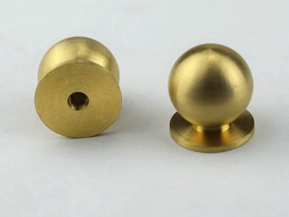 Small Brass Knobs Brass Drawer Pulls Tiny Brass Drawer Knob Etsy
