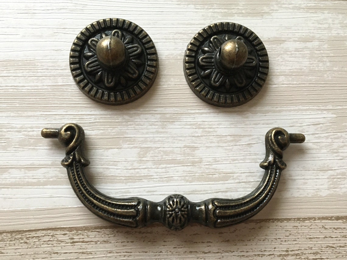 3 3/4 Vintage Style Bail Drawer Pulls Handle Dresser Etsy