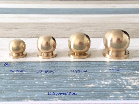 Brass Knobs Brass Drawer Pulls Tiny Brass Drawer Knob Small