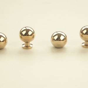 Brass Knob Polished Brass Drawer Knobs Pull Brass Cabinet Knob Chrome Ball Pulls Dresser Knobs Solid Brass Polished Hardware Lynns Graceland