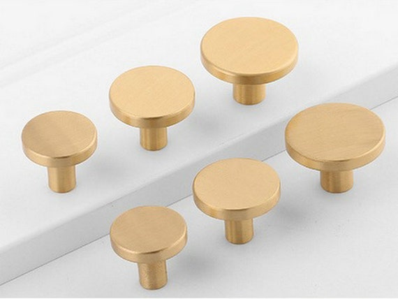 Brass Knobs Brass Drawer Pulls Brass Drawer Knob Cabinet Knob Etsy
