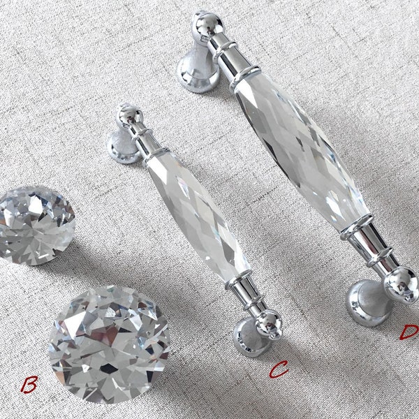 Glass Drawer Pulls Etsy