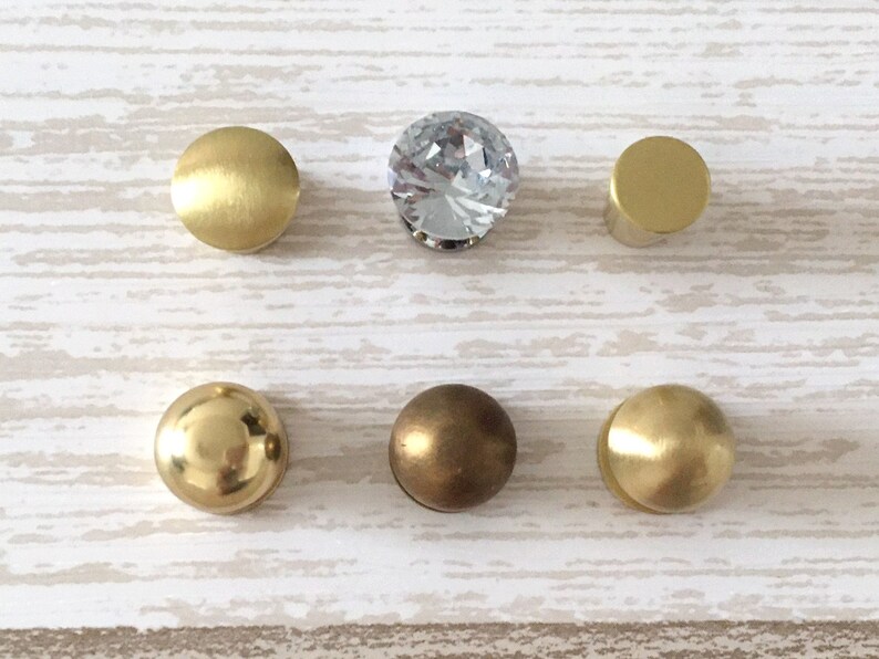 Brass Jewelry Box Knobs Small Crystal Knob Glass Drawer Pulls Etsy