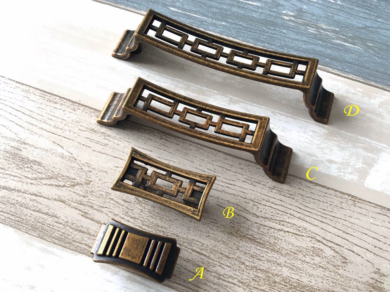 1.25 3.75 5 Rustic Cabinet Pulls Handles | Etsy