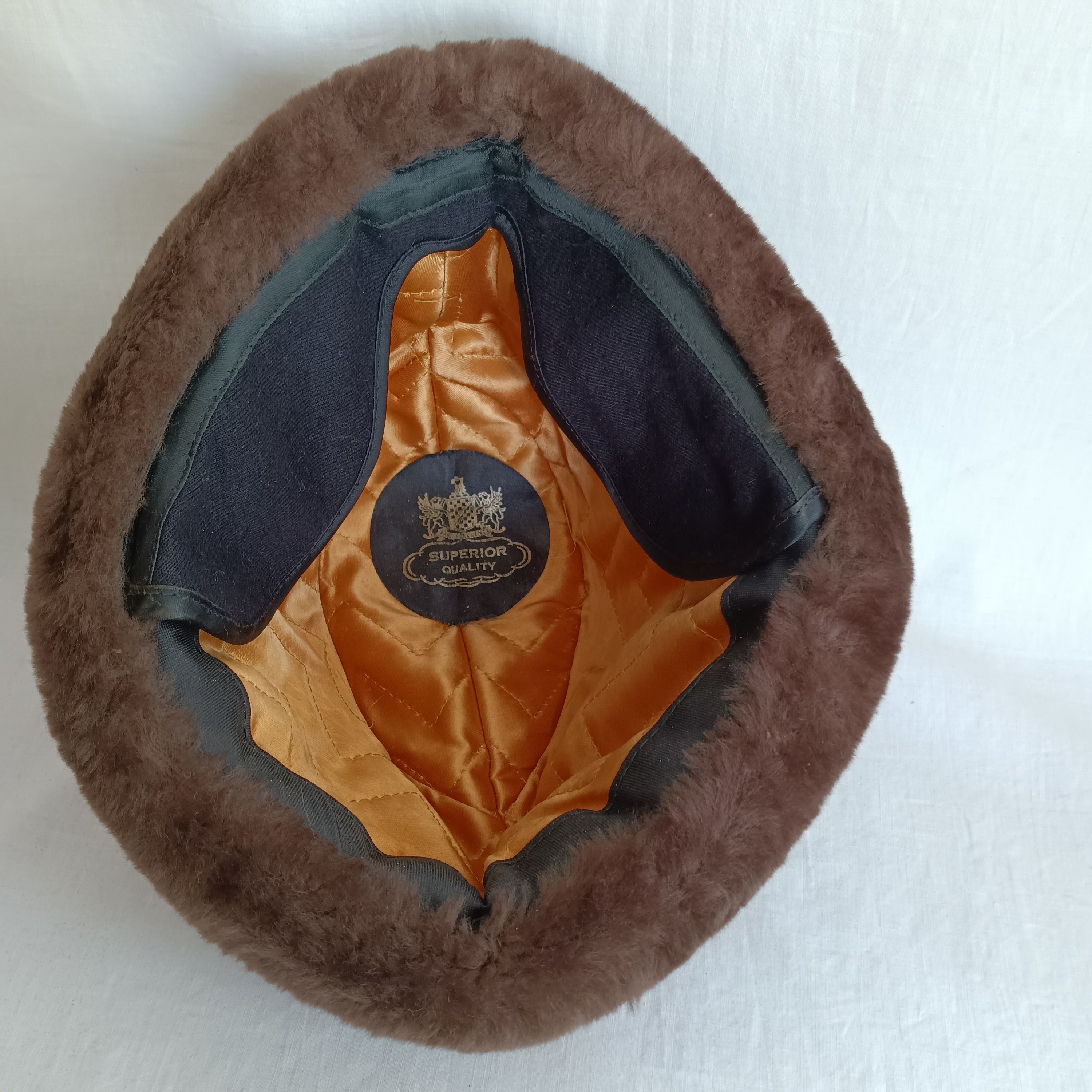 Vintage Cossack Brown Faux Fur Winter Hat for Men Heavy 