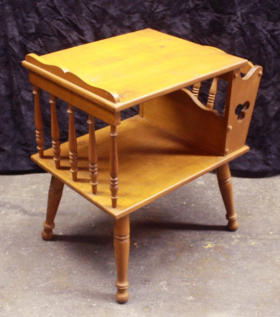 Vintage maple end tables deals