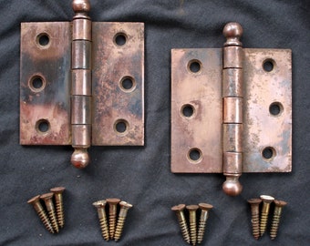 11 paia disponibili 3"x3" PULITE 5-Knuckle Cerniere per porte interne con punta a sfera in acciaio di recupero antico vintage laccato lucido