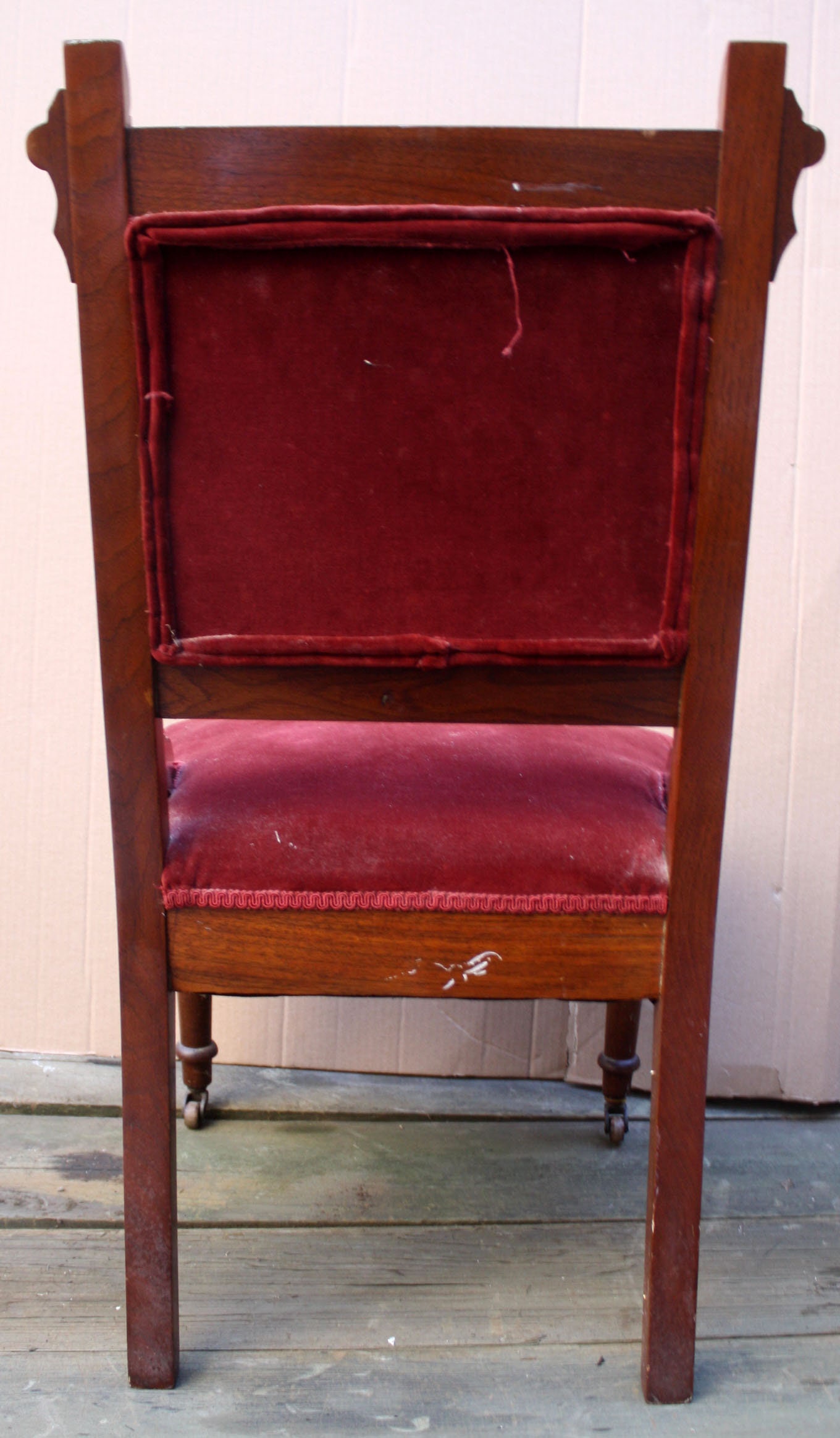 Antique Vintage Old Hand Carved Eastlake Victorian SOLID