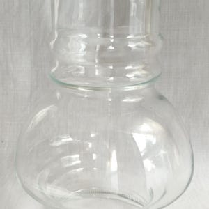 Vintage Clear Borosilicate Glass Lampshade Hurricane Chimney Replacement Cover Light Oil or Electric Table Lamp Retro Lighting 3 1/4”Fitter