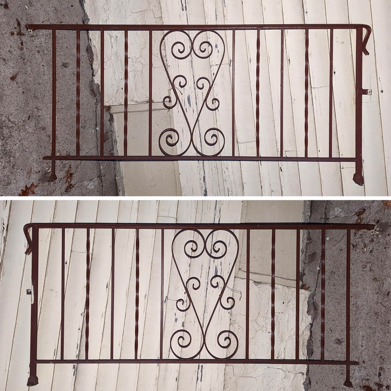 Old Handle Railing Lot 7 (55ft) Antique Vintage Old Salvaged Reclaimed Steel Wrought Iron ...