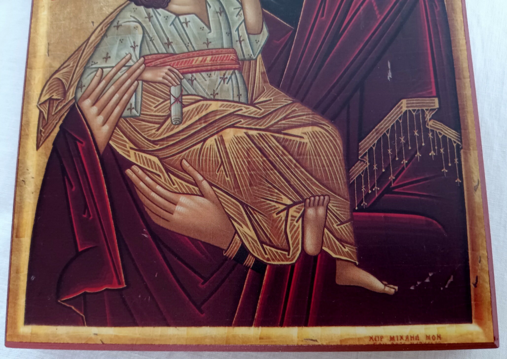 Vintage Holy Virgin Mary Sweet Kiss "glykophilousa" With Jesus Icon Art ...