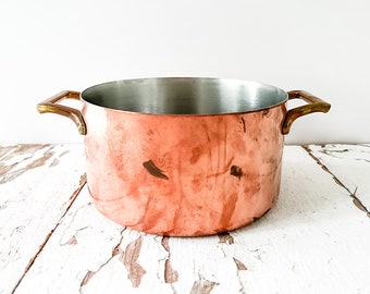 Vintage Copper Paul Revere Pot Vintage Copperware Pot Paul Revere Copperware Vintage Kitchen Decor Antique Copper Pot