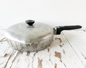 Vintage antike Magnalite Wagnerware Wagner Ware Aluminium Sautepfanne mit Griff Vintage Geschenk für Chefkoch Kulinarisches Geschenk Sidney 0 A508P