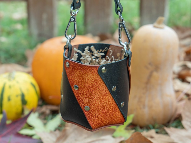 HEXY Mini Halloween Basket Hexagonal Mini Leather Bag image 6