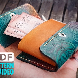 Leather Card Holder Pattern / PDF pattern