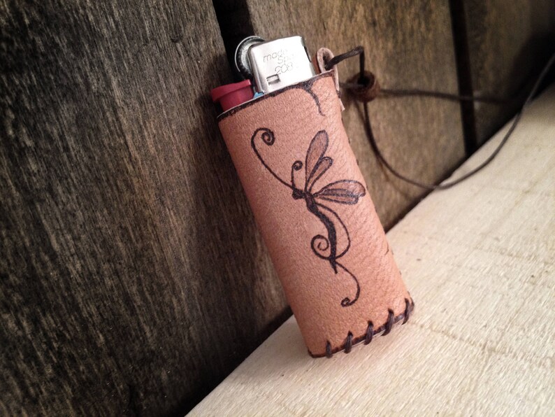 Leather lighter case leather lighter pouch Compass Lighter Etsy