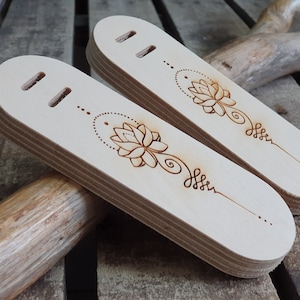 Wooden sides for leather bags, Plywood pieces, DIY bag pieces