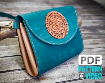 PDF Leather Pattern | Accordion Leather Bag