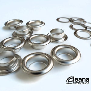 Nickel Brass Eyelets 15mm | VL60 size Grommet/ Eyelets