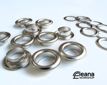 Nickel Brass Eyelets 10mm | VL40 size Grommet/ Eyelets