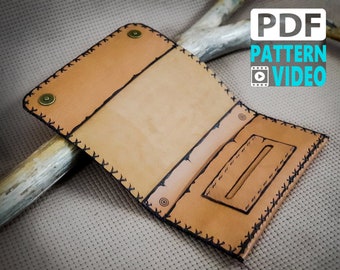 Pattern PDF/  Doublefolded Leather Tobacco pouch / plus video