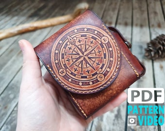 PDF Leather Pattern / Cigarette Case With Small Lighter Slot / Leather Pattern Plus Youtube Video