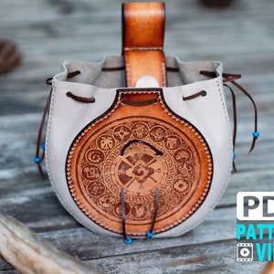 Leather Flask Pouch Leather Belt Bag PDF Pattern 