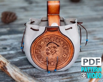 Pochette pour gourde en cuir | Modèle PDF de sac banane en cuir