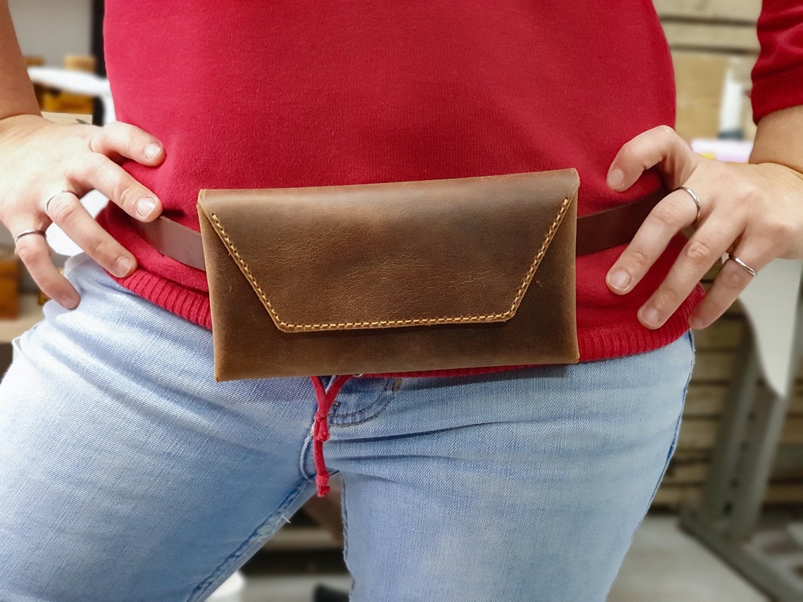 PDF Pattern for Leather Belt Bag / Leather Waist Pouch / Plus | Etsy