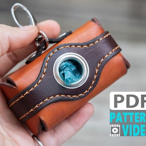 PDF Leather Pattern | Leather Dog Poop bag case | Digital File
