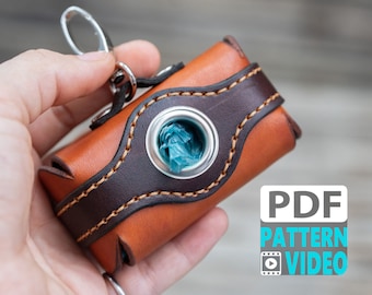 PDF Leather Pattern | Leather Dog Poop bag case | Digital File