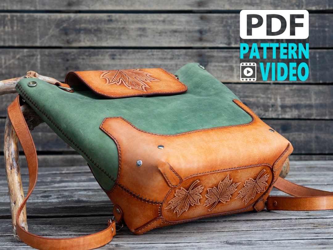 Hybrid Leather Tote Bag PATTERN | Maple Backpack, Shoulder Bag PDF ...