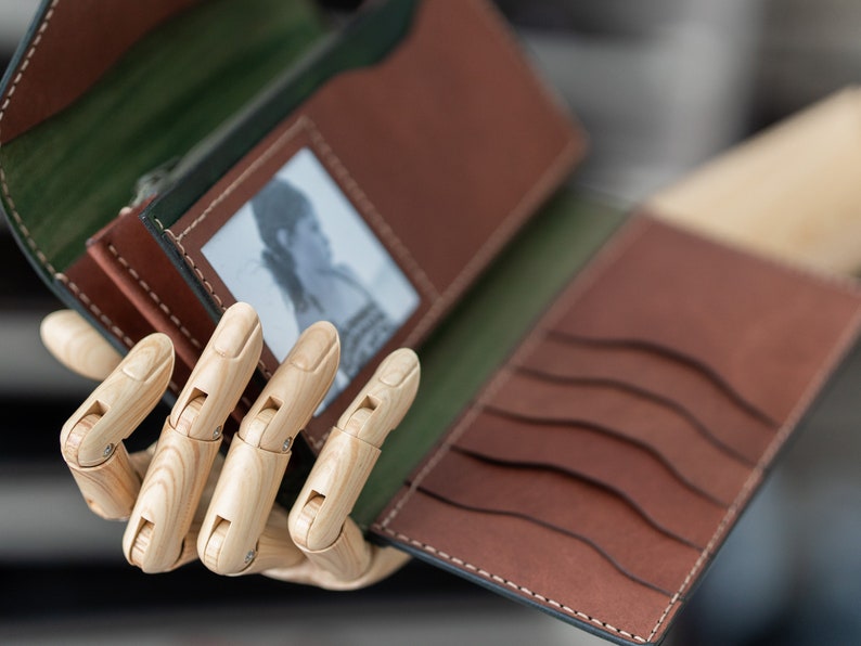 Long Wallet Woman Purse Leather Pattern / PDF Leather Pattern image 4