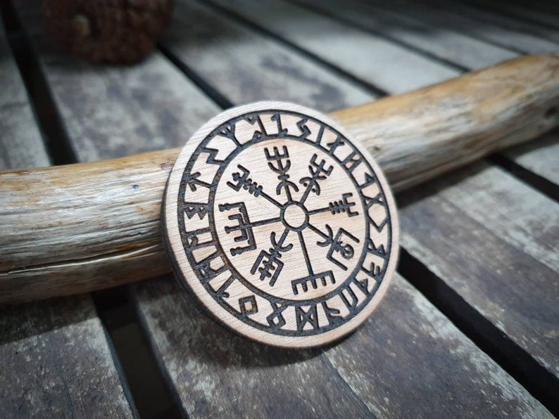 Vegvisir Stamp for Leather Crafting Runic Compass Stamp Etsy