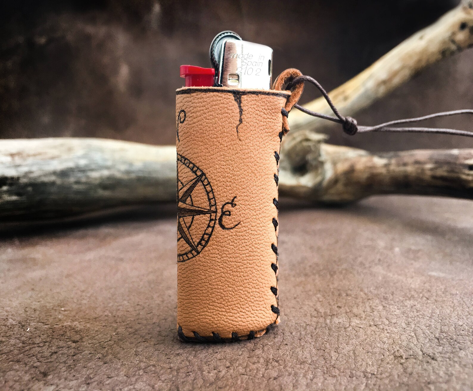 Leather lighter case leather lighter pouch Compass Lighter Etsy