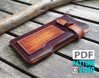 PDF Leather Phone Case /Wallet Pattern. Leather Pattern Plus "HOW TO" Video