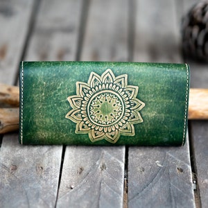 Long Wallet Woman Purse Leather Pattern / PDF Leather Pattern image 2