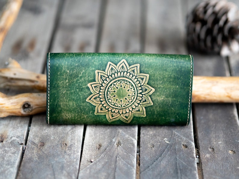 Long Wallet Woman Purse Leather Pattern / PDF Leather Pattern image 2