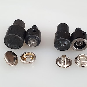 Ring-Spring Snap Fastener Button Setting Die For Press Machine. 12mm, 14mm and 15mm