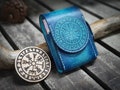 Vegvisir Stamp for Leather Crafting | Runic compass stamp | Viking symbol
