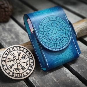 Vegvisir Stamp for Leather Crafting | Runic compass stamp | Viking symbol